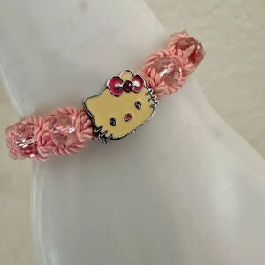 Hello Kitty macrame adjustable bracelet